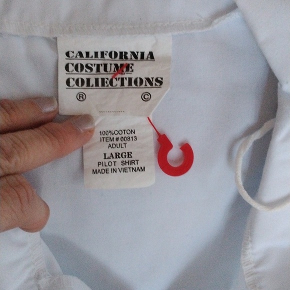 Pilot costume button up shirt with lapels - Picture 6 of 7